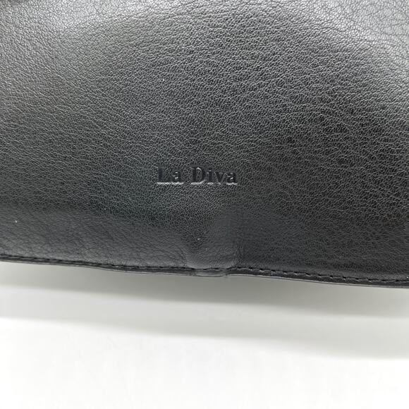 La Diva Crossbody Bag Purse Suede Leather Tasseled Boho Minimalist Grunge Gothic - Picture 8 of 16